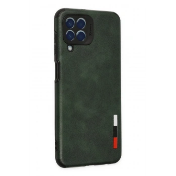 Samsung Galaxy M33 Kılıf Loop Deri Silikon - Yeşil