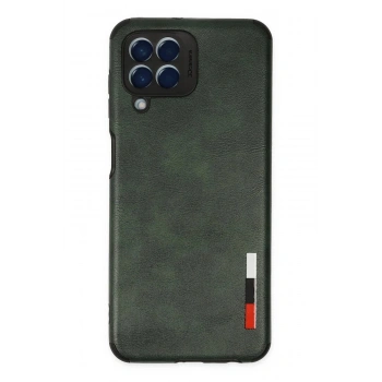 Samsung Galaxy M33 Kılıf Loop Deri Silikon - Yeşil
