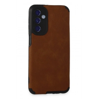 Samsung Galaxy M34 5G Kılıf Loop Deri Silikon - Kahverengi