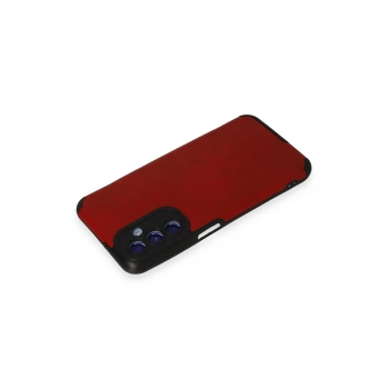 Samsung Galaxy M34 5G Kılıf Loop Deri Silikon - Kırmızı