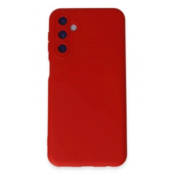 Samsung Galaxy M34 5G Kılıf Nano içi Kadife Silikon - Kırmızı