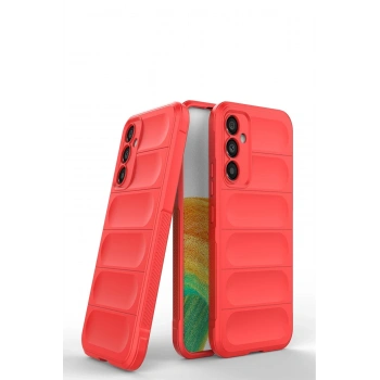 Samsung Galaxy M34 5G Kılıf Optimum Silikon - Kırmızı