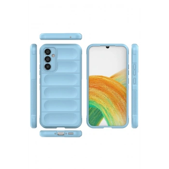 Samsung Galaxy M34 5G Kılıf Optimum Silikon - Sky Blue