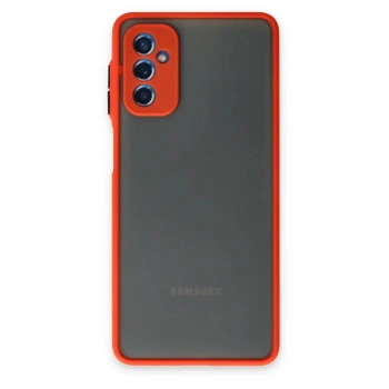 Samsung Galaxy M52 5G Kılıf Montreal Silikon Kapak - Kırmızı