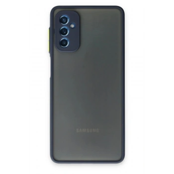 Samsung Galaxy M52 5G Kılıf Montreal Silikon Kapak - Lacivert