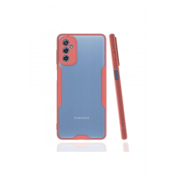 Samsung Galaxy M52 5G Kılıf Platin Silikon - Pembe
