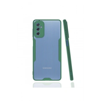 Samsung Galaxy M52 5G Kılıf Platin Silikon - Yeşil