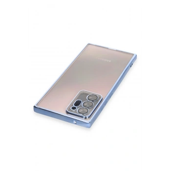 Samsung Galaxy Note 20 Ultra Kılıf Razer Lensli Silikon - Açık Mavi