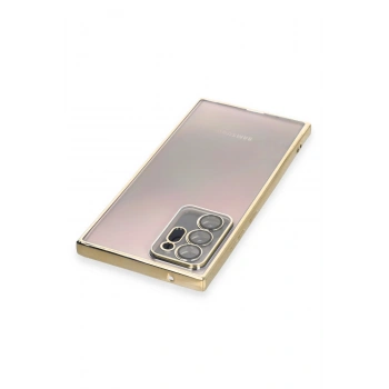 Samsung Galaxy Note 20 Ultra Kılıf Razer Lensli Silikon - Gold