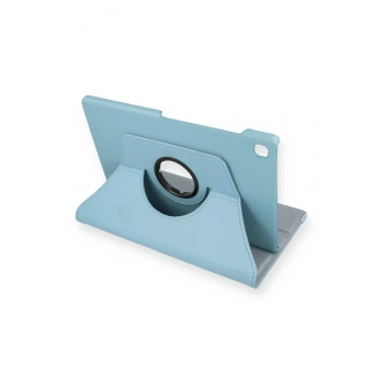 Samsung Galaxy P610 Tab S6 Lite 10.4 Kılıf 360 Tablet Deri Kılıf - Turkuaz
