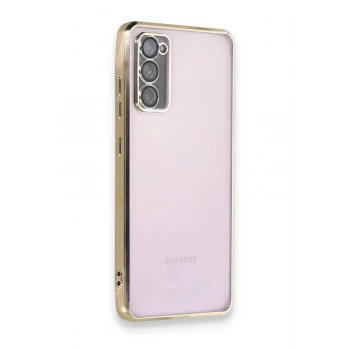 Samsung Galaxy S20 FE Kılıf Lensli Silikon - Gold