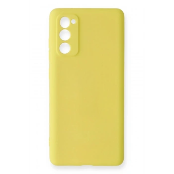 Samsung Galaxy S20 FE Kılıf Nano içi Kadife Silikon - Sarı