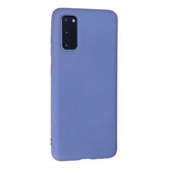 Samsung Galaxy S20 Kılıf Nano içi Kadife Silikon - Lila
