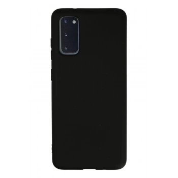 Samsung Galaxy S20 Kılıf Nano içi Kadife Silikon - Siyah