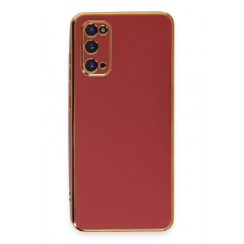 Samsung Galaxy S20 Kılıf Volet Silikon - Kırmızı