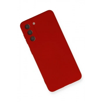 Samsung Galaxy S21 Kılıf Nano içi Kadife Silikon - Kırmızı