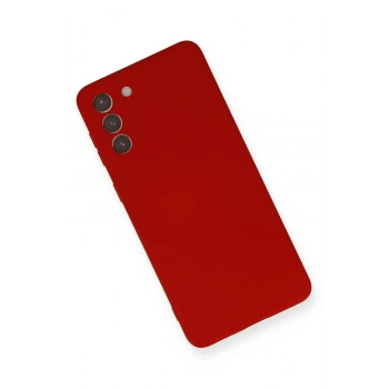 Samsung Galaxy S21 Plus Kılıf Nano içi Kadife Silikon - Kırmızı