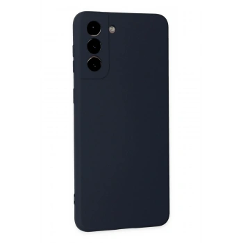 Samsung Galaxy S21 Plus Kılıf Nano içi Kadife Silikon - Lacivert