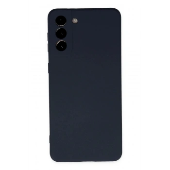 Samsung Galaxy S21 Plus Kılıf Nano içi Kadife Silikon - Lacivert