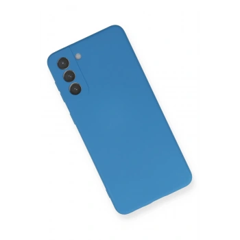 Samsung Galaxy S21 Plus Kılıf Nano içi Kadife Silikon - Mavi