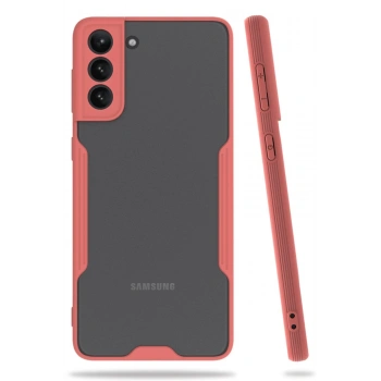 Samsung Galaxy S21 Plus Kılıf Platin Silikon - Pembe