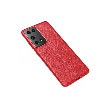 Samsung Galaxy S21 Ultra Kılıf Auto Focus Kapak - Kırmızı
