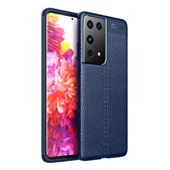 Samsung Galaxy S21 Ultra Kılıf Auto Focus Kapak - Lacivert