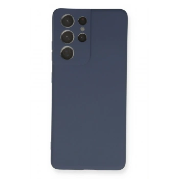 Samsung Galaxy S21 Ultra Kılıf Nano içi Kadife Silikon - Gri