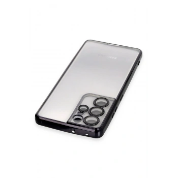 Samsung Galaxy S21 Ultra Kılıf Razer Lensli Silikon - Siyah