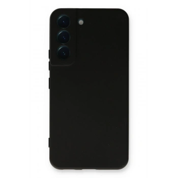 Samsung Galaxy S22 Plus Kılıf Nano içi Kadife Silikon - Siyah
