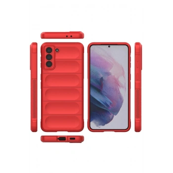 Samsung Galaxy S22 Plus Kılıf Optimum Silikon - Kırmızı