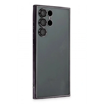 Samsung Galaxy S22 Ultra Kılıf Lensli Silikon - Siyah