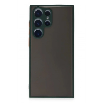 Samsung Galaxy S22 Ultra Kılıf Montreal Silikon Kapak - Yeşil