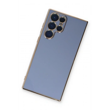 Samsung Galaxy S22 Ultra Kılıf Volet Silikon - Mavi