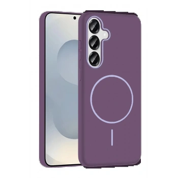 Samsung Galaxy S23 FE Broş Magsafe Kapak - Mor