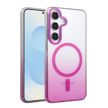 Samsung Galaxy S23 FE Glossy Magsafe Kapak - Mor