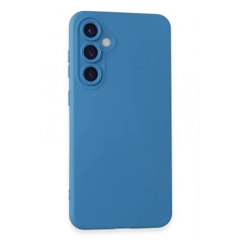 Samsung Galaxy S23 FE Kılıf Nano içi Kadife Silikon - Mavi