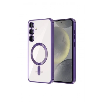 Samsung Galaxy S23 Kılıf Kross Magneticsafe Kapak - Mor