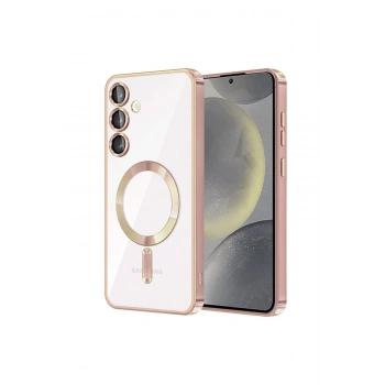 Samsung Galaxy S23 Kılıf Kross Magneticsafe Kapak - Rose