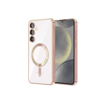 Samsung Galaxy S23 Kılıf Kross Magneticsafe Kapak - Rose