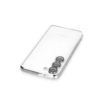 Samsung Galaxy S23 Kılıf Razer Lensli Silikon - Gümüş