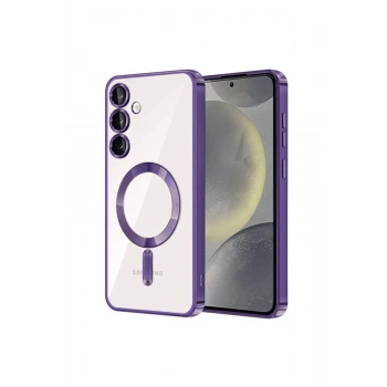 Samsung Galaxy S23 Plus Kılıf Kross Magneticsafe Kapak - Mor