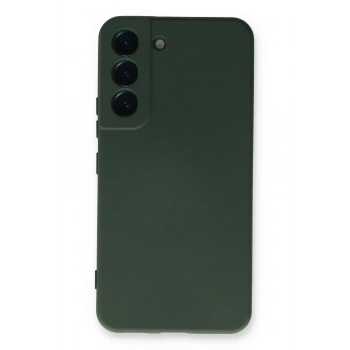 Samsung Galaxy S23 Plus Kılıf Nano içi Kadife Silikon - Koyu Yeşil