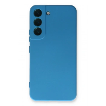 Samsung Galaxy S23 Plus Kılıf Nano içi Kadife Silikon - Mavi