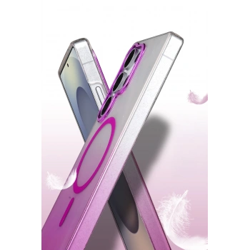 Samsung Galaxy S23 Ultra Glossy Magsafe Kapak - Siyah