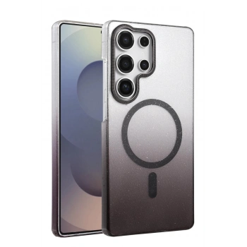 Samsung Galaxy S23 Ultra Glossy Magsafe Kapak - Siyah