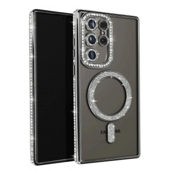 Samsung Galaxy S23 Ultra Joke Simli Magneticsafe Kılıf - Siyah