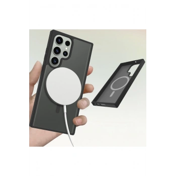 Samsung Galaxy S23 Ultra Jota Magsafe Kapak - Derin Mor