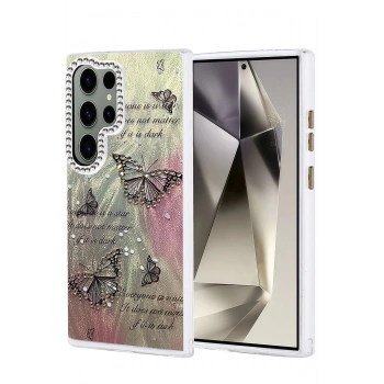 Samsung Galaxy S23 Ultra Kılıf Blade Aynalı Desenli Kapak - Desen 6