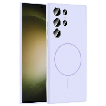 Samsung Galaxy S23 Ultra Kılıf Jully Magsafe Kapak - Lila